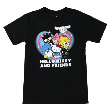 Hello Kitty And Friends® Heart Graphic Tee Large Black