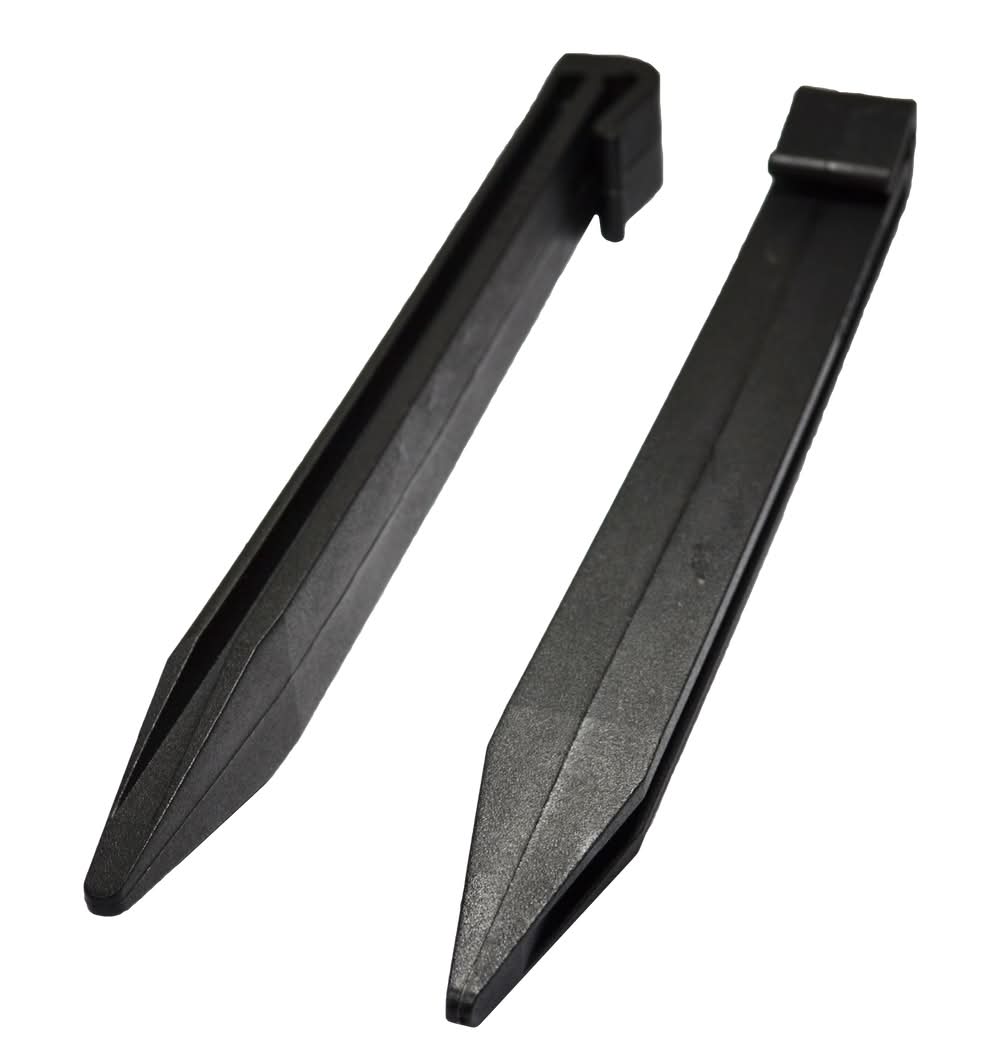 Icon Plastics 280 x 25mm Black Garden Edge Multi Peg - Black
