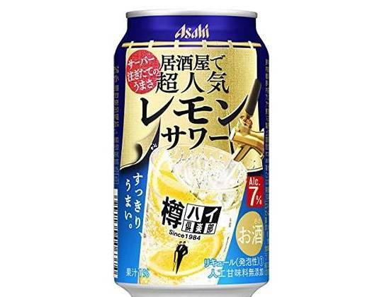アサヒ 樽ハイ倶楽部レモンサワー（350ml） "TARUHAI Club" lemon sour (Shochu mixed with soda water and fruit juice) 350ml