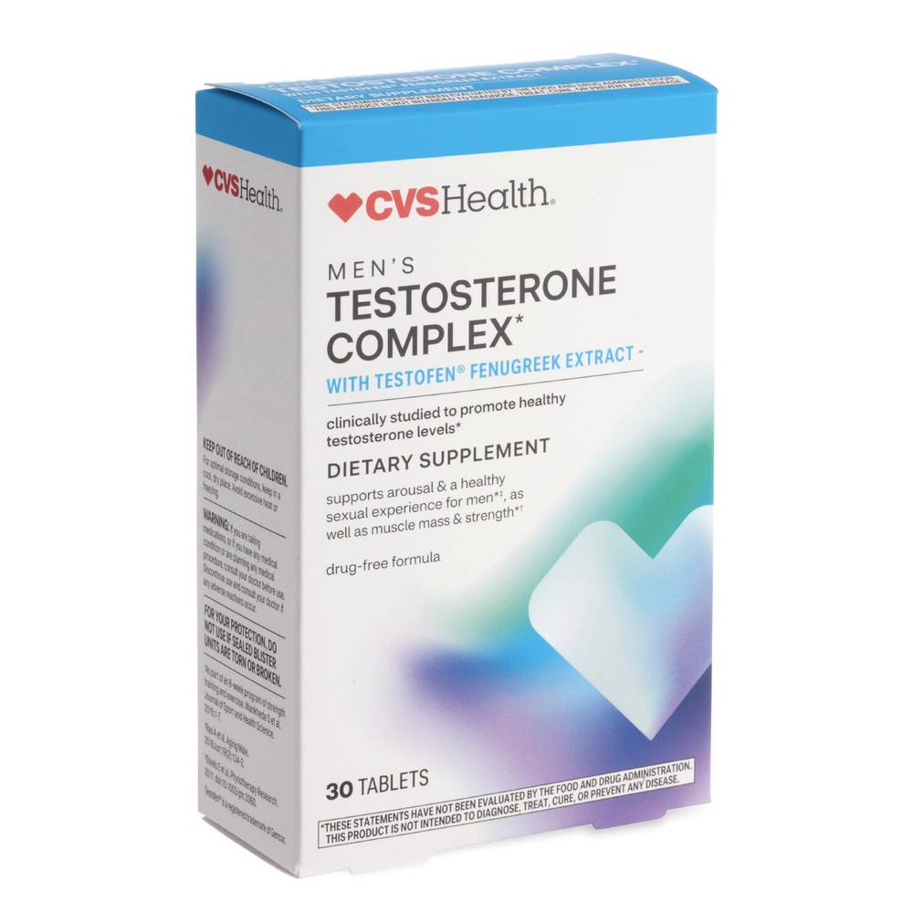 Cvs Health Men'S Testosterone Complex, 30 Ct