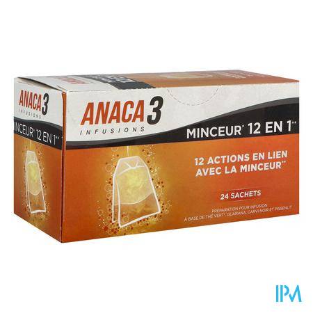 Anaca3 Infusion Minceur 12en1 Infusette 24 Compléments minceur - Minceur