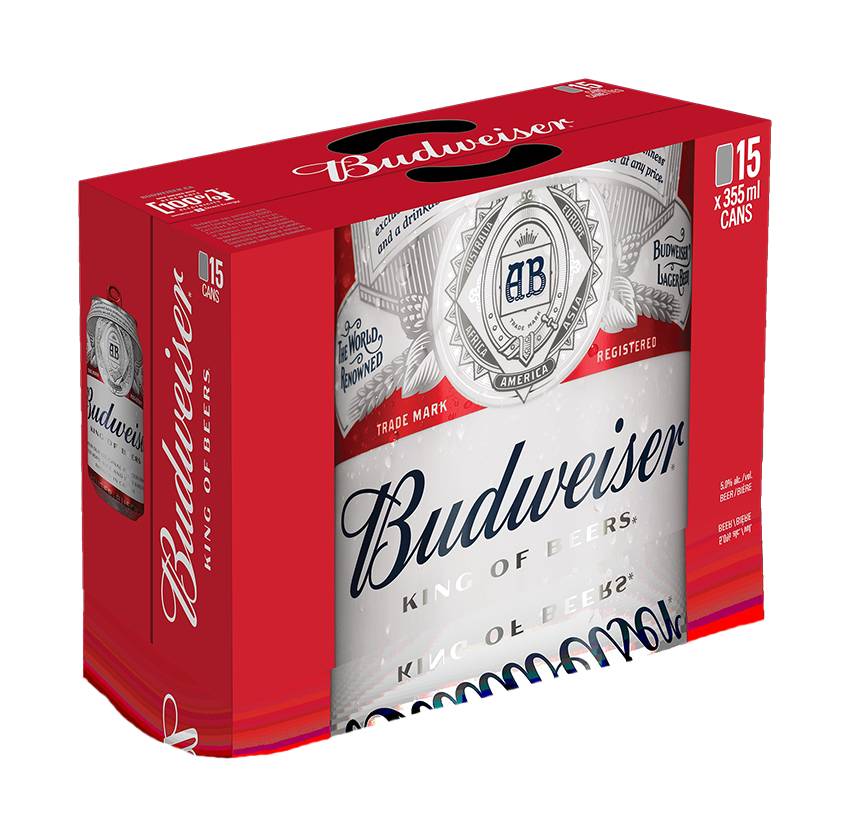 Budweiser  (15 Cans, 355ml)