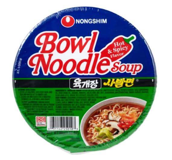 Nongshim Bowl Noodles Hot & Spicy 86g