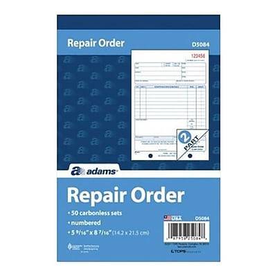 Adams 2-part Service Repair Book Sheets (50 ct)