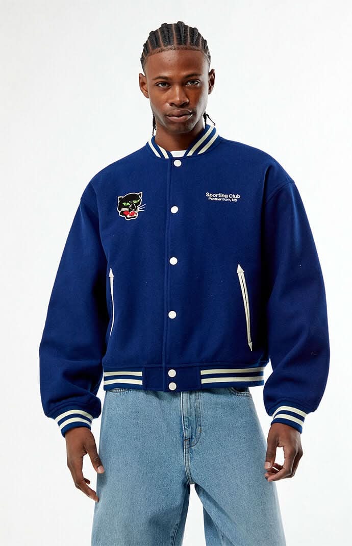 Men's Mississippi Varsity Jacket Blue S