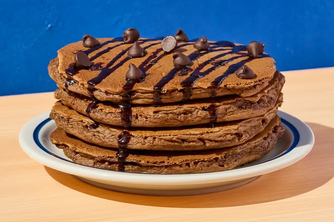 Chocolate Chocolate Chip Pancakes