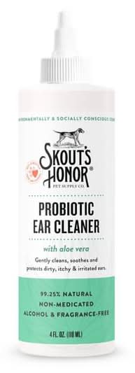 Skout's Honor Probiotic Ear Cleaner For Dogs (4 fl oz)