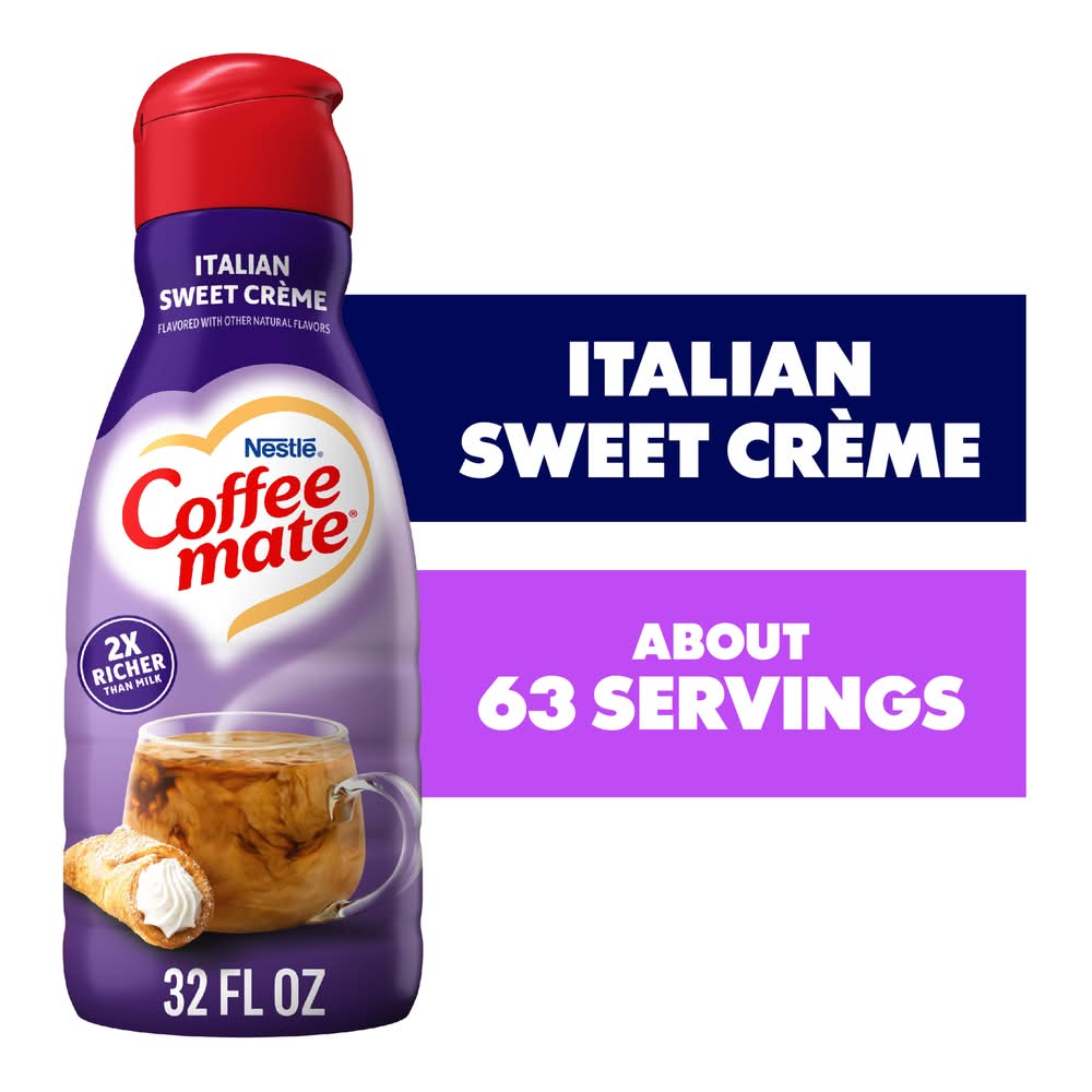 Coffee-Mate Liquid Coffee Creamer, Italian Sweet Creme (32 fl oz)
