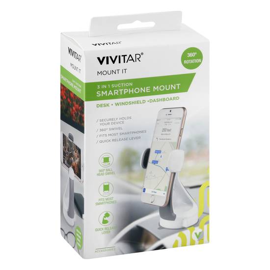Vivitar Mount It 3 in 1 Suction Smartphone Mount