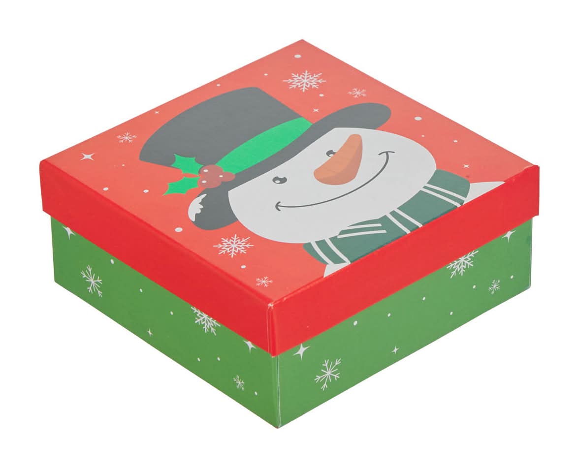 Holiday Style Christmas Foil Holographic Gift Boxes, S