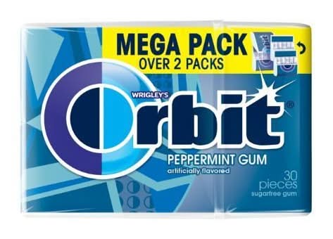 Orbit Sugar Free Gum Peppermint 30 Pieces