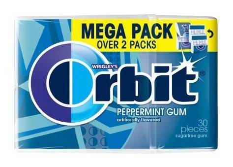 Orbit Sugar Free Gum Peppermint 30 Pieces