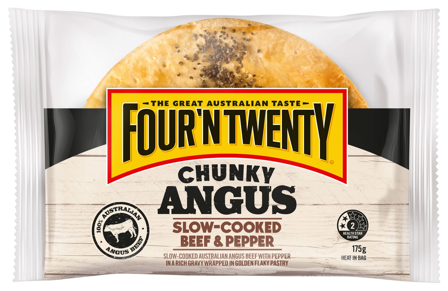 Four N Twenty Chunky Angus Beef & Pepper Pie 175g