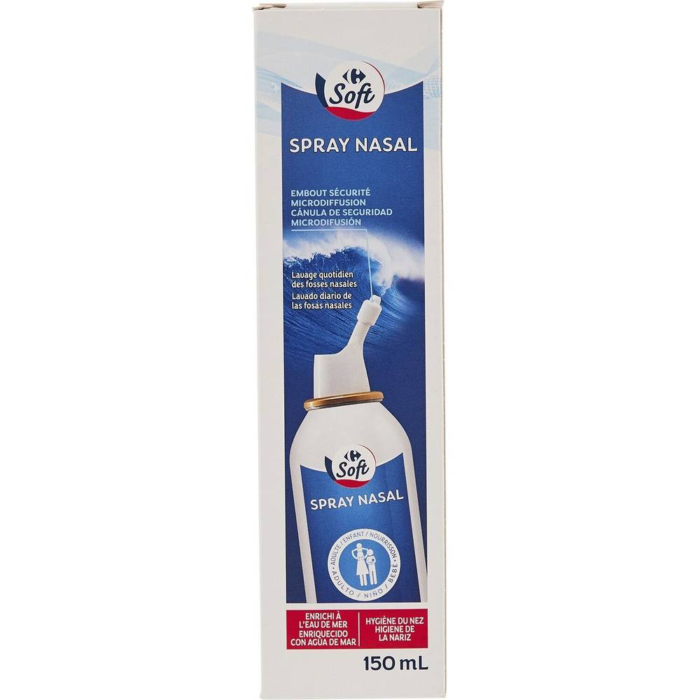 Carrefour Soft - Spray nasal enrichi à l'eau de mer