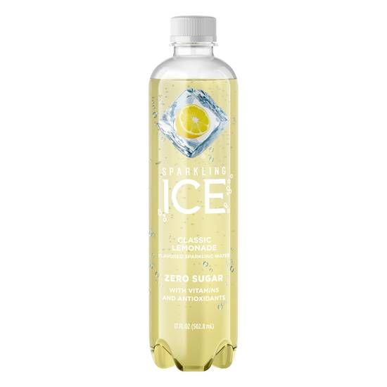 Sparkling Ice Zero Sugar Classic Lemonade Water (17 fl oz)