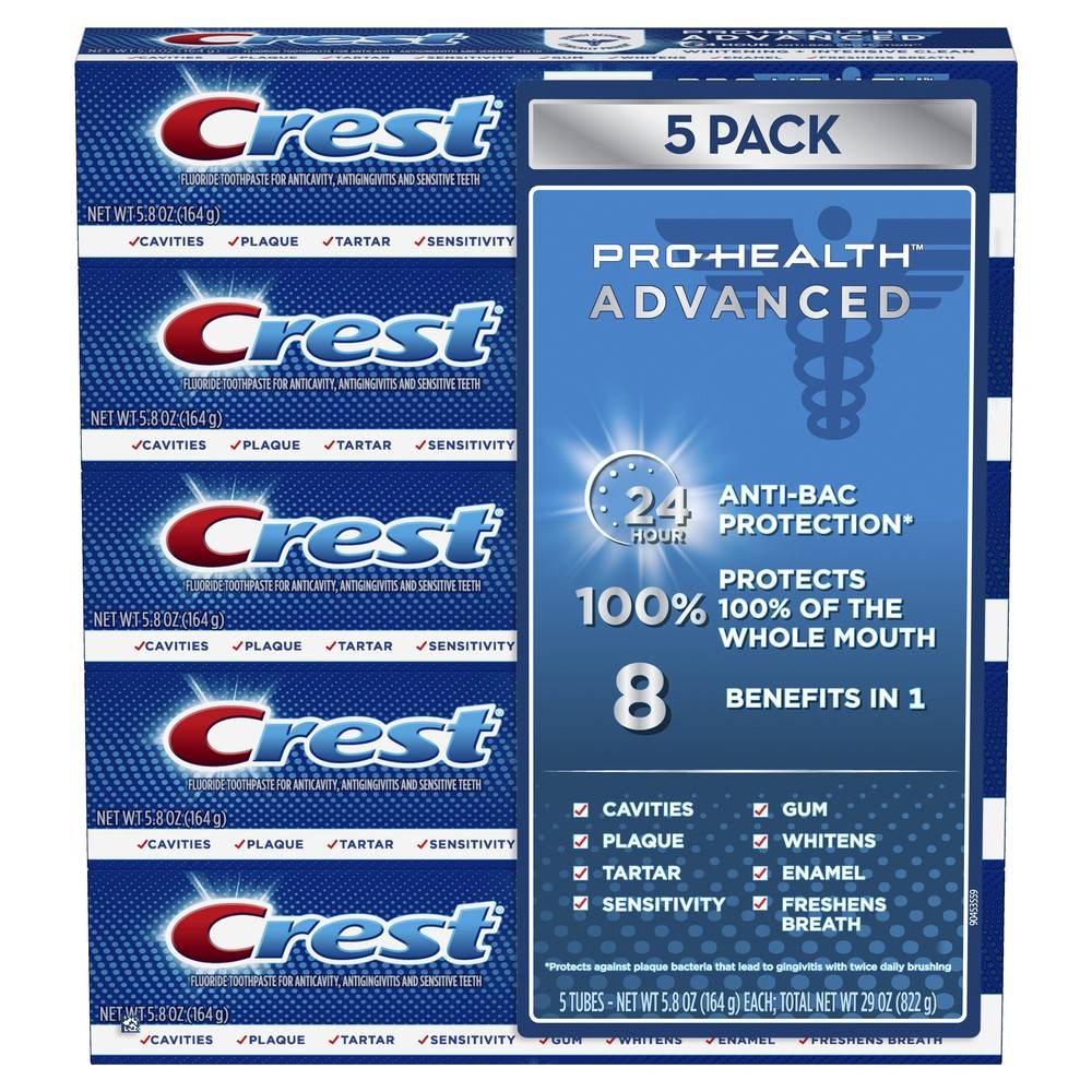 CREST Pro Health Advanced Toothpaste (5.8 lbs, 5 ct)