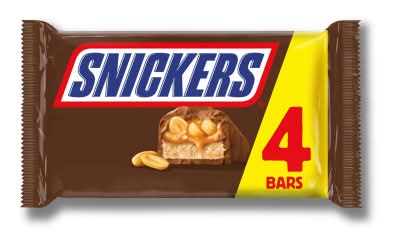 Snickers Milk Chocolate Snack Bars (4 x 41.7g)