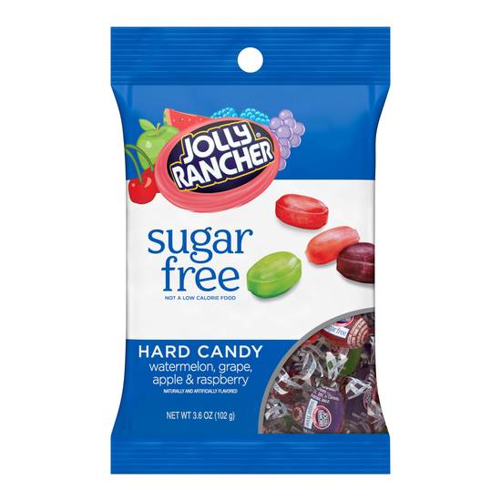 Jolly Rancher  Zero Sugar Assorted Fruit Flavored Hard Candy Bag, 3.6 oz