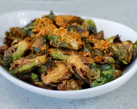 Crispy Garlic Brussels Sprouts