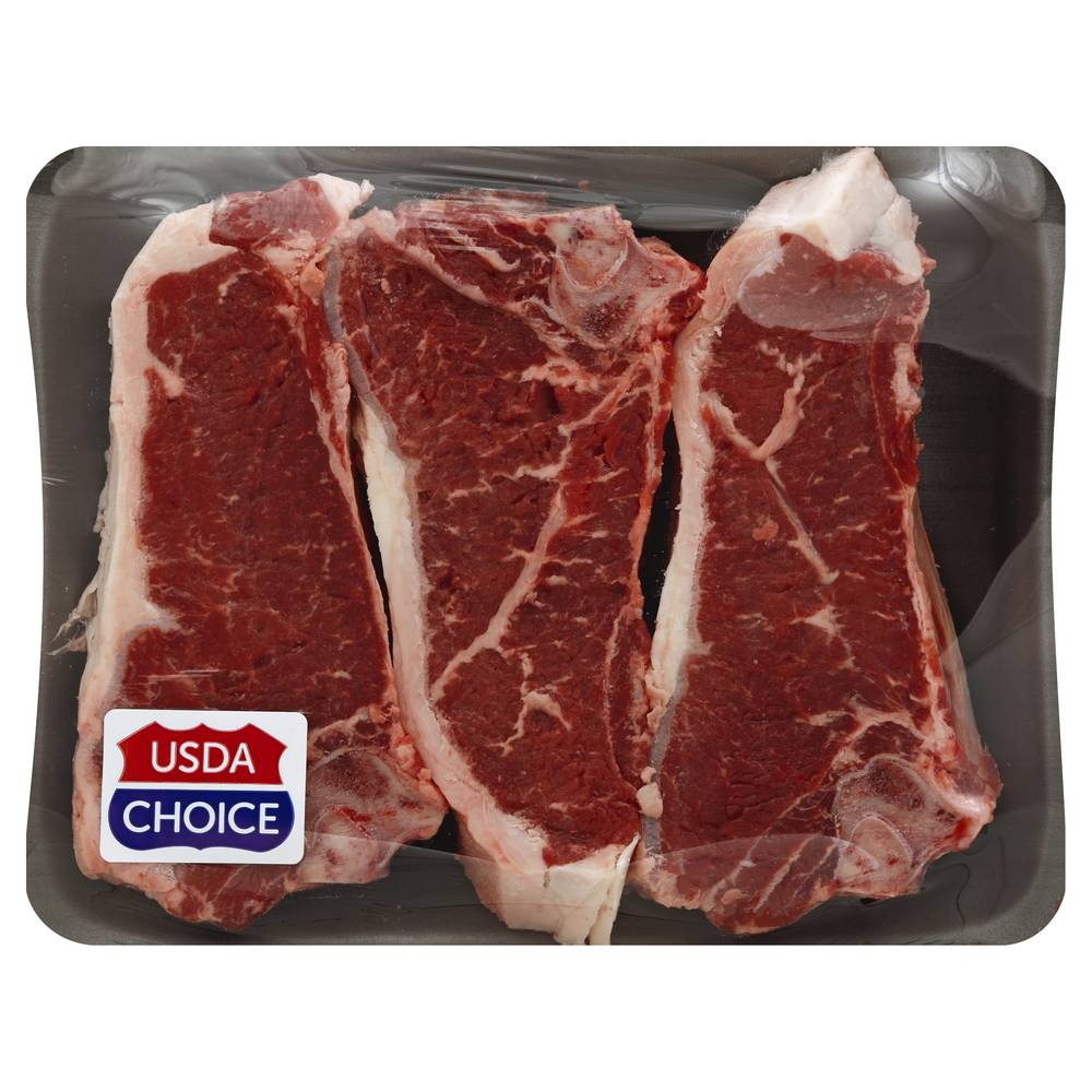 Usda Choice Vons Value pack New York Strip Top Loin Steak