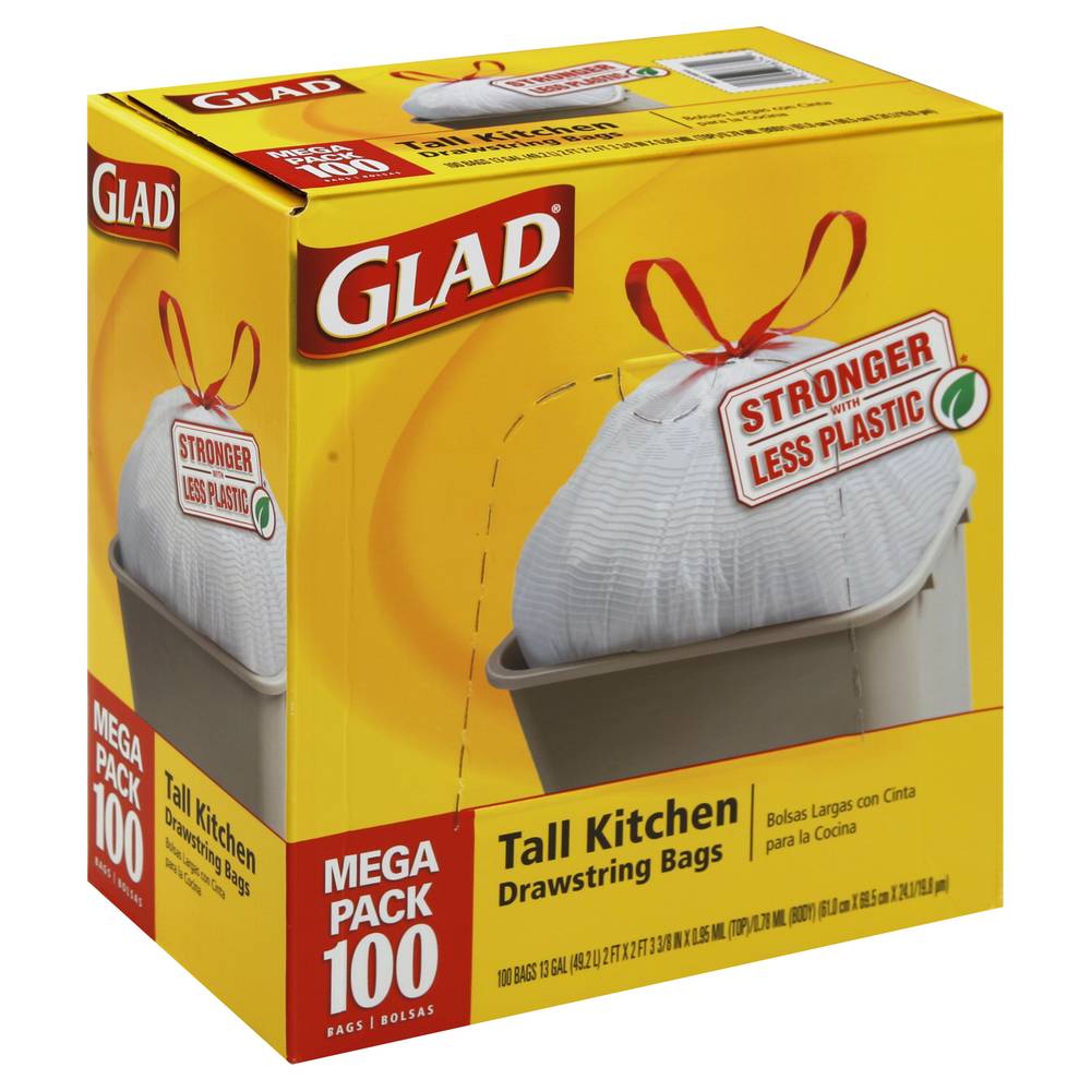 Glad Tall Kitchen Drawstring Bags