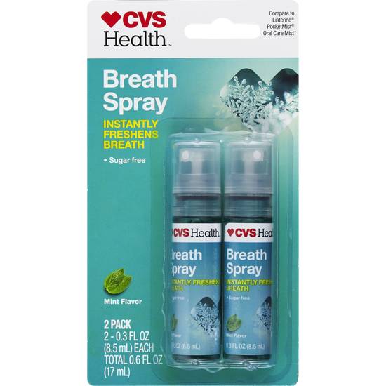 CVS Health Breath Spray, Mint, 2 CT