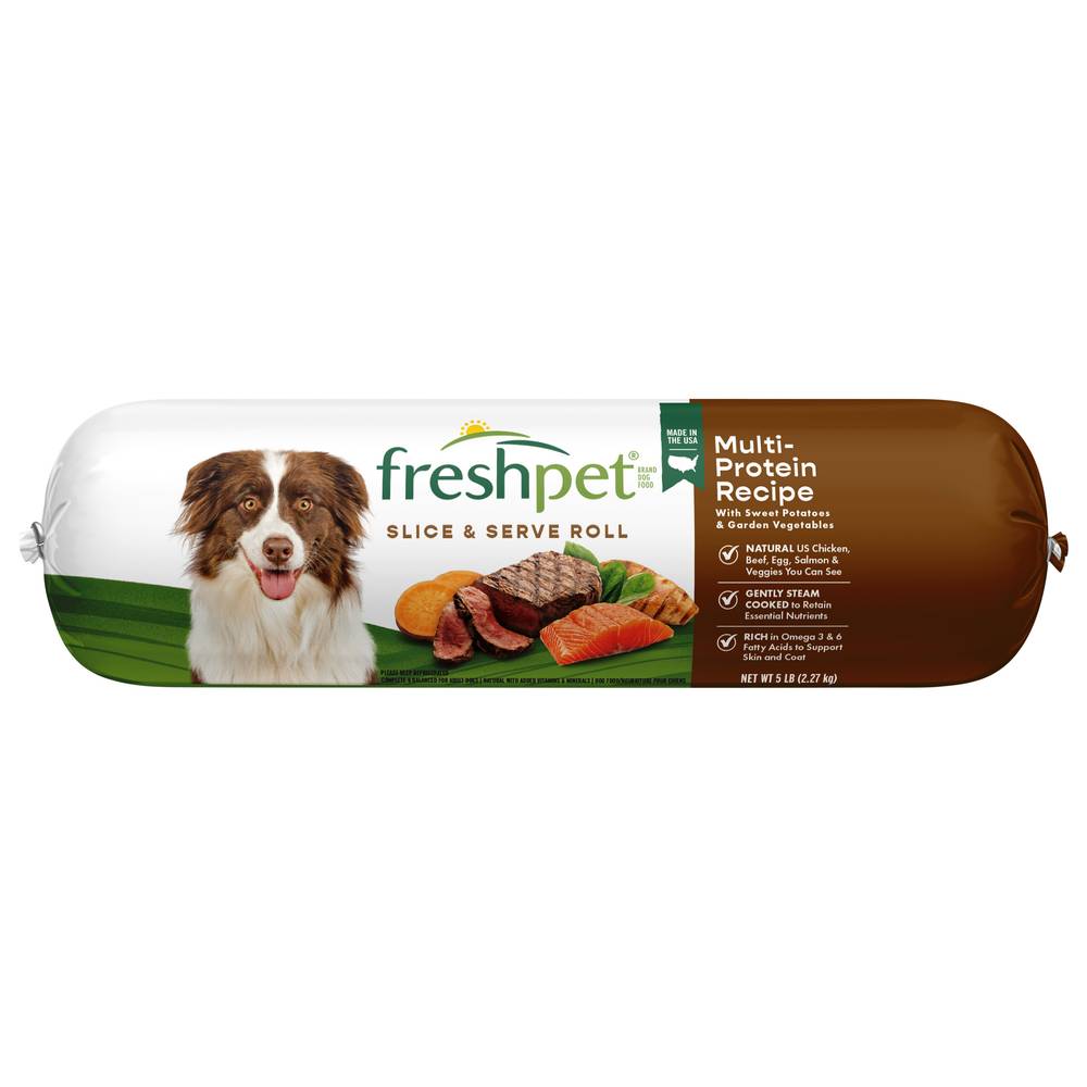 Freshpet Slice Roll Multi Protein Dog Food (5 lbs)