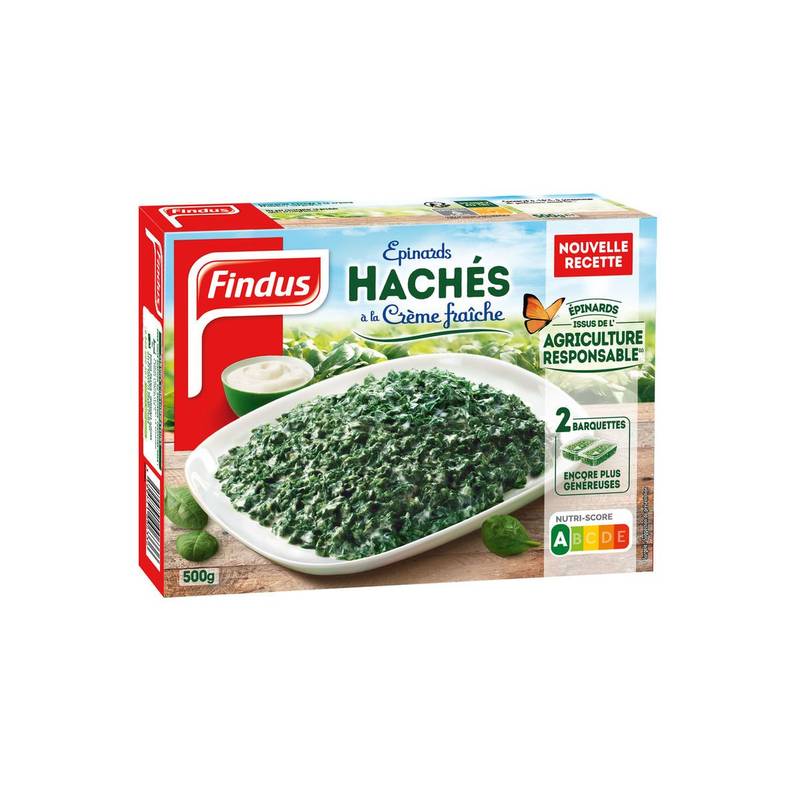 Findus - Légumes cuisinés épinards hachés crème