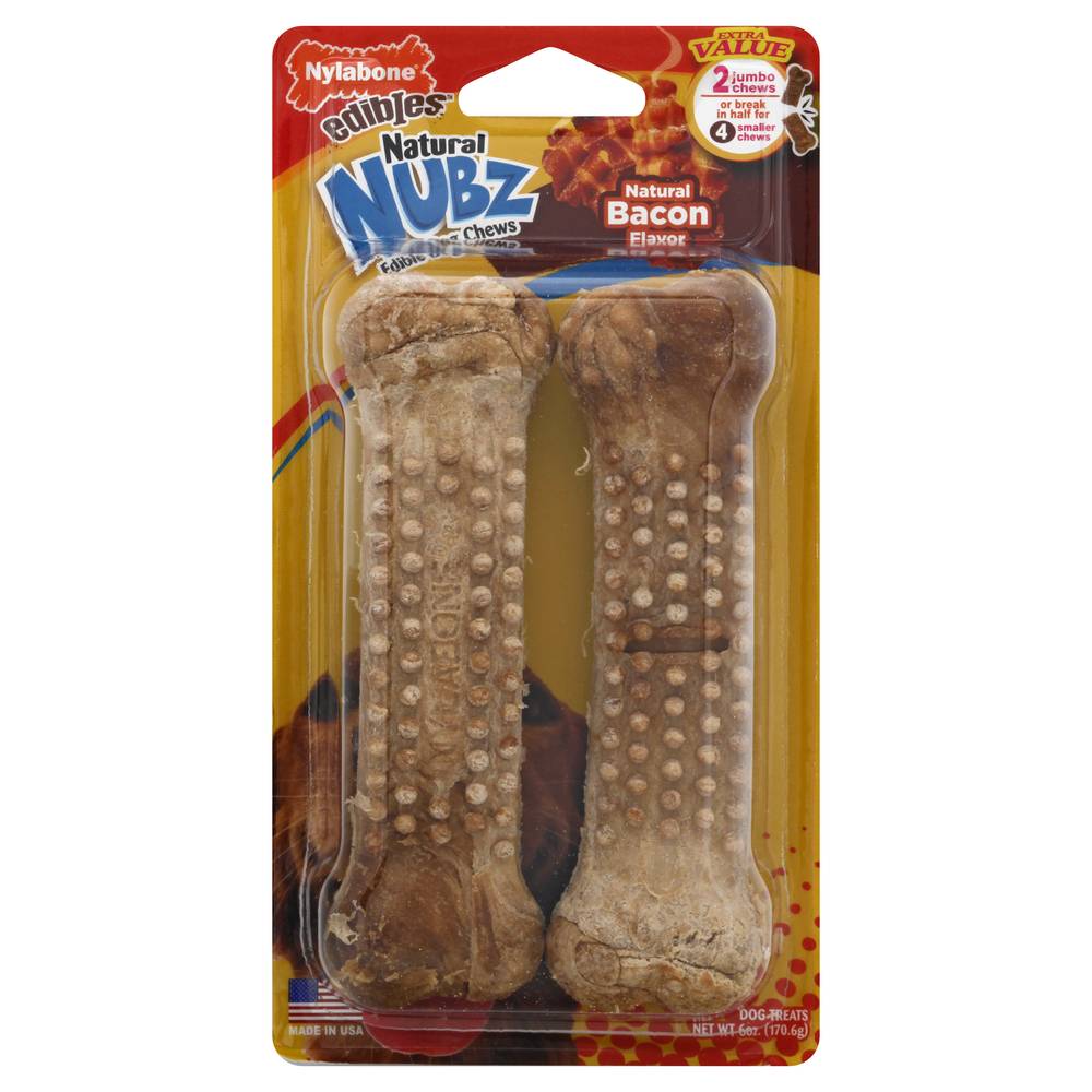 Nylabone Nubz Bacon Edible Dog Treats (6 oz)