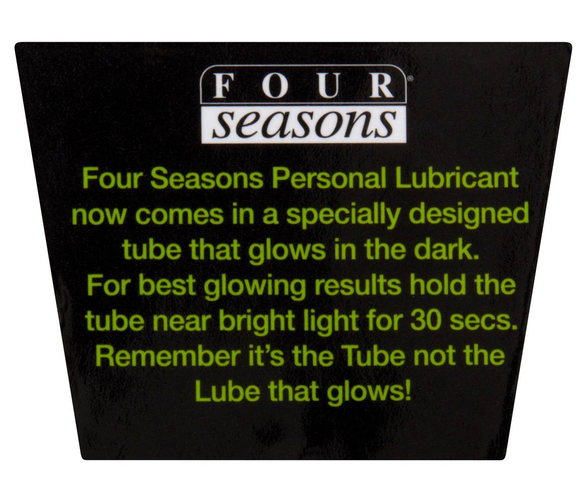 Coles - Four Seasons Glow in the Dark Tube Personal Lubricant (100mL) -  Delivery in Under an Hour | Uber Eats