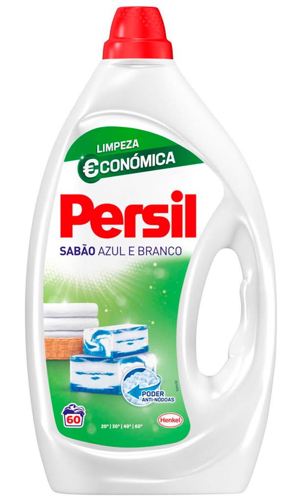 Persil - Detergente mÃ¡quina roupa sabÃ£o azul e branco, 60 doses