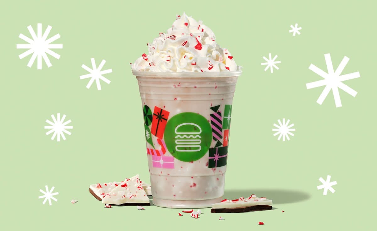 Peppermint Bark Chocolate Shake