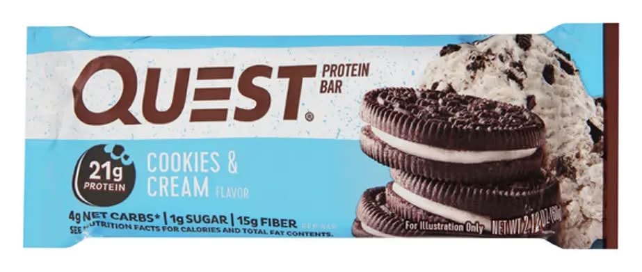 Quest Cookies Cream Protein Bar