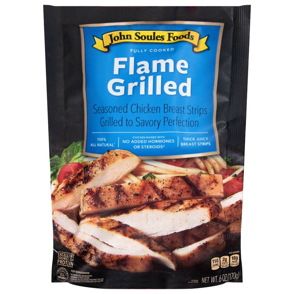 John Soules Foods Grilled Chicken Breast Strips (6 oz)