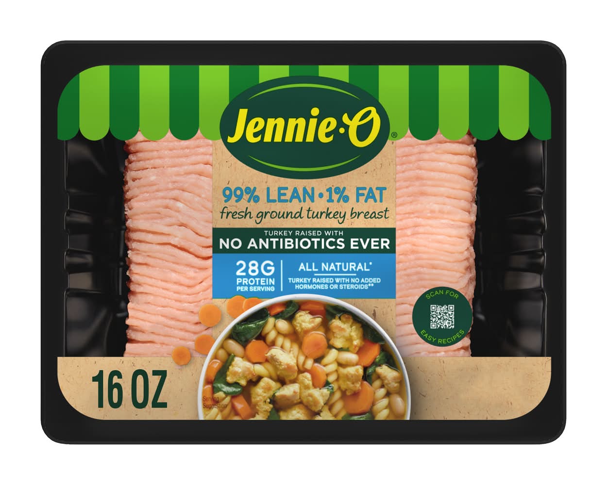 Jennie-O All Natural Ground Turkey Breast (16 oz)