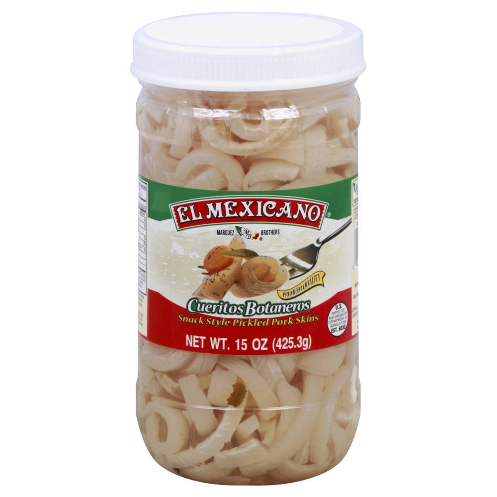 El Mexicano Marquez Brothers Cueritos Botaneros Pickled Pork Rinds (15 oz)