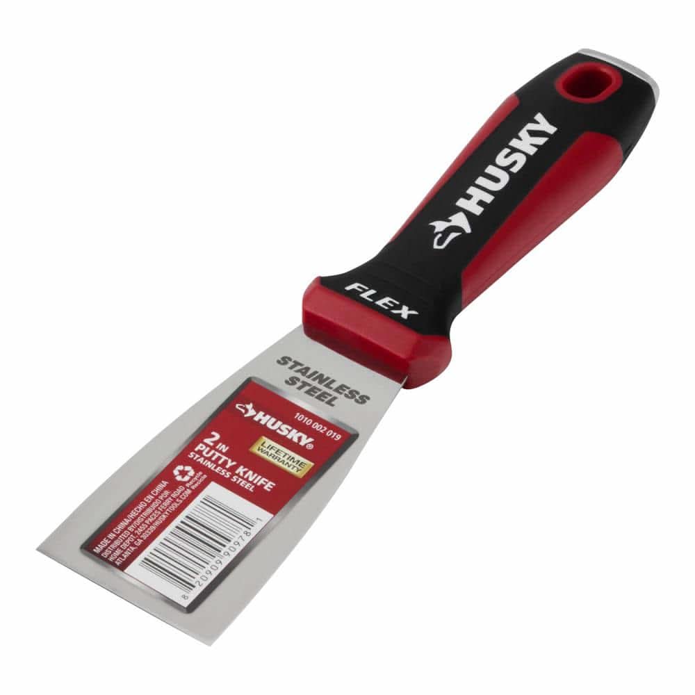 Husky 2 In. Putty Knife With Flexible Stainless Steel Blade