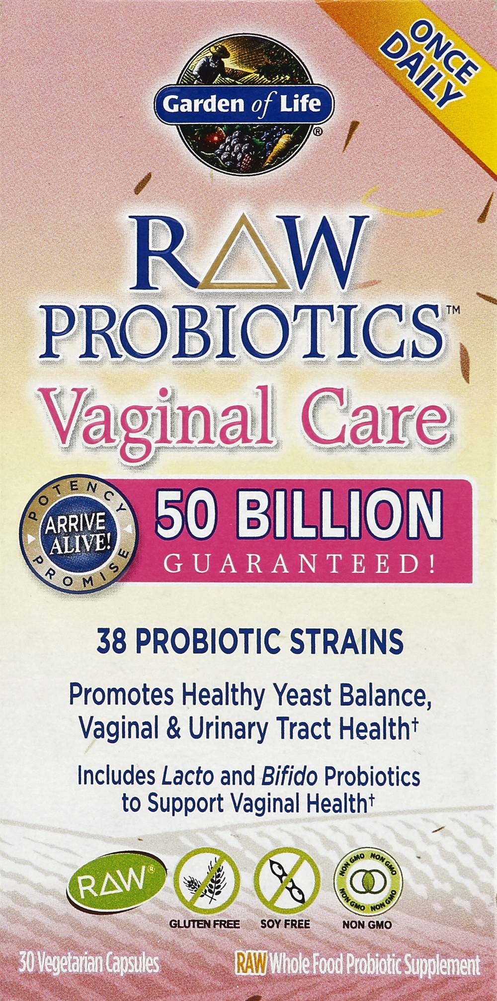 Garden of Life Raw Probiotics Vaginal Care Vegetarian Capsule (30 ct)