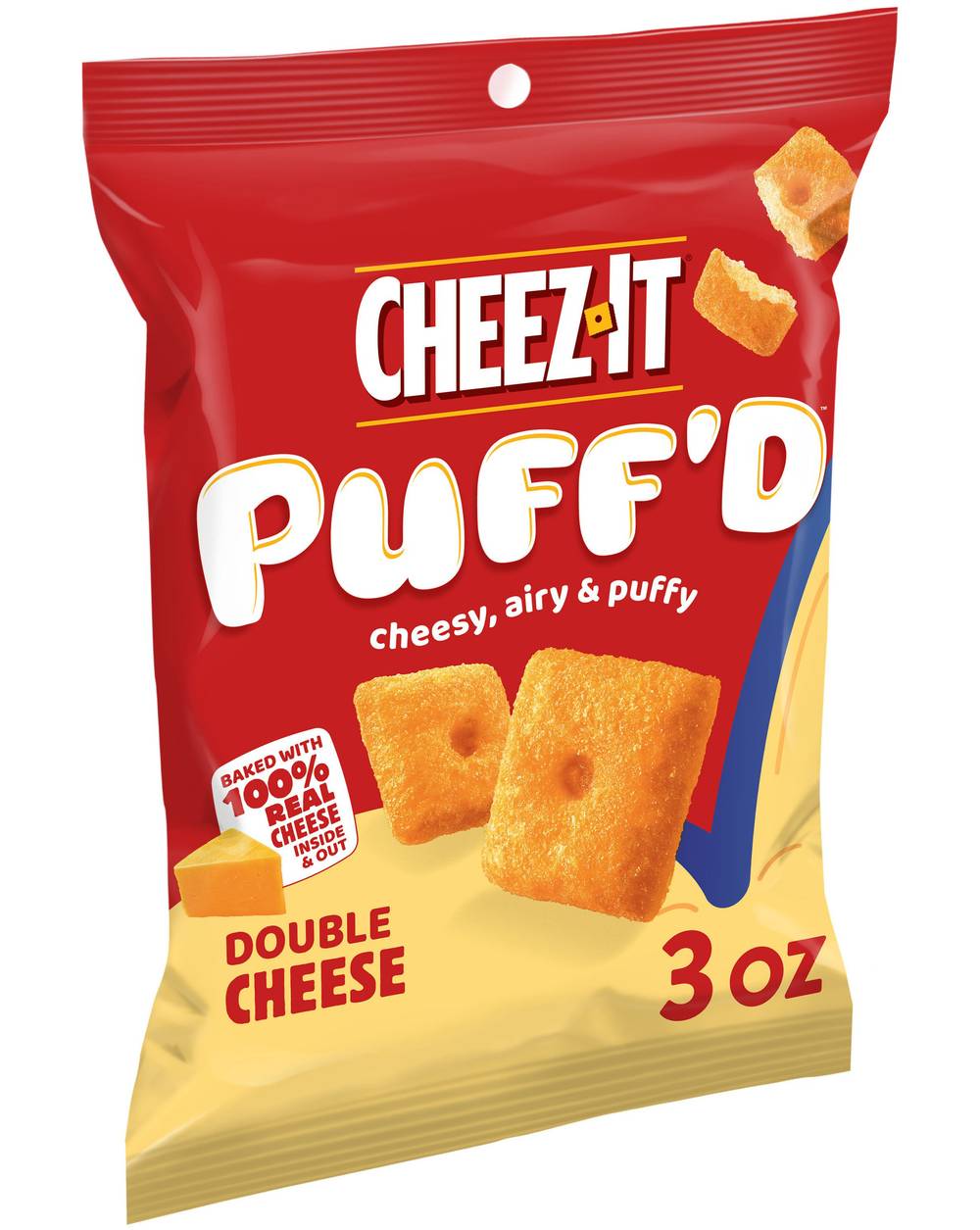 Cheez-It Puff'd Cheesy Baked Snacks, Double Cheese (3 oz)