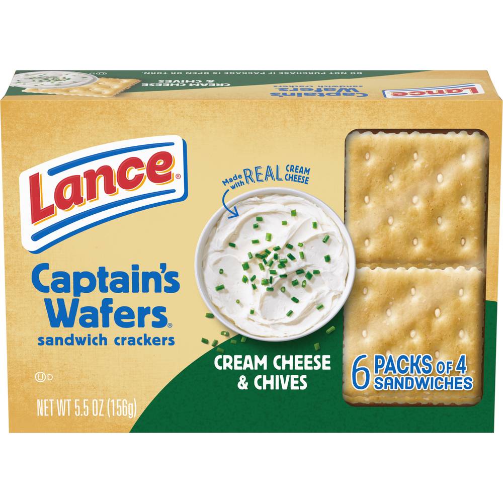 Lance Cream Cheese & Chives Sandwich Crackers (6 ct)