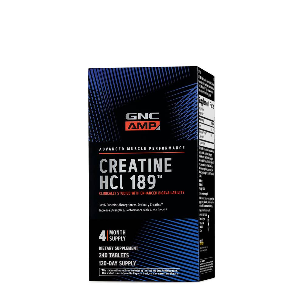 Creatine HCl 189 Advanced Muscle Performance Tablets (240 ct)