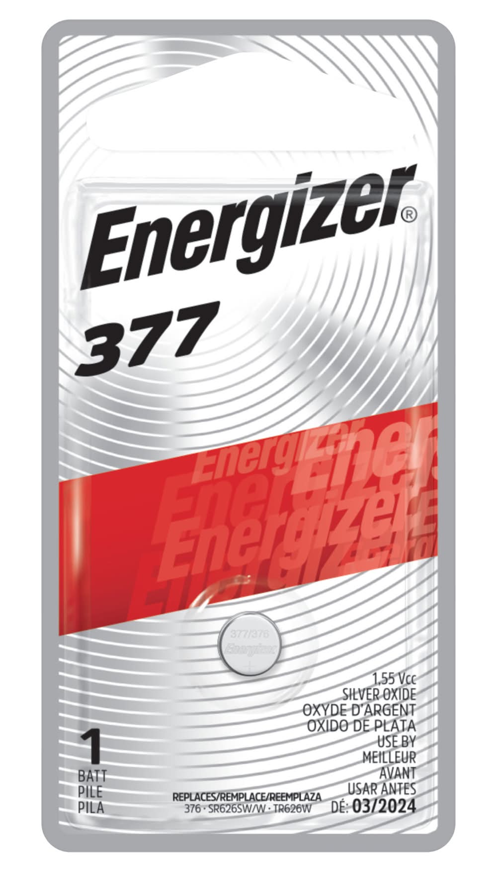 Energizer 377 Silver Oxide Battery (1.6 oz)