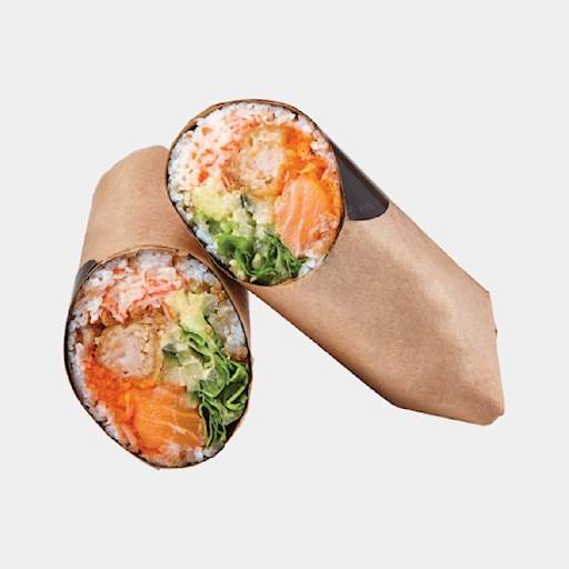 Sushi burrito Saumon et crevette tempura / Salmon & Shrimp Tempura Sushi Burrito