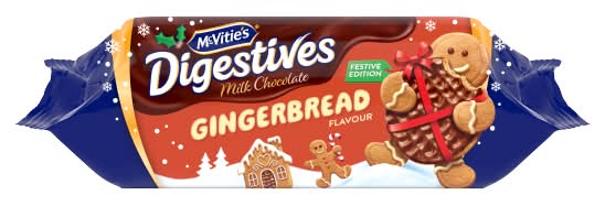 McVitie's Gingerbread, Digestives Milk Chocolate Biscuits (266g)