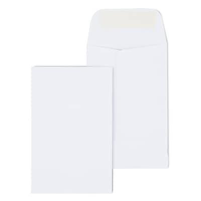 Staples No. 1 Coin Gummed Envelope, White (100 ct)