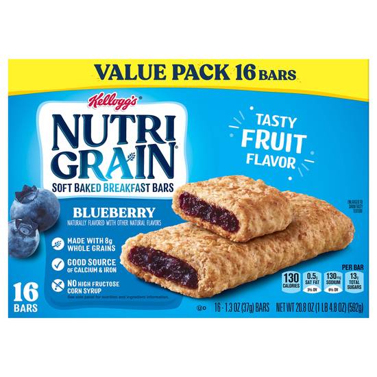Kellogg's Nutri Grain Blueberry Breakfast Bars