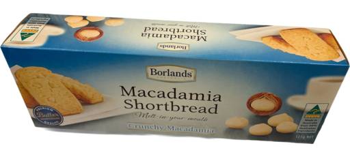 Borlands Crunchy Macadamia Shortbread (125g)
