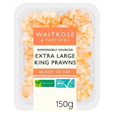 Waitrose Extra Large King Prawns ASC (150g)