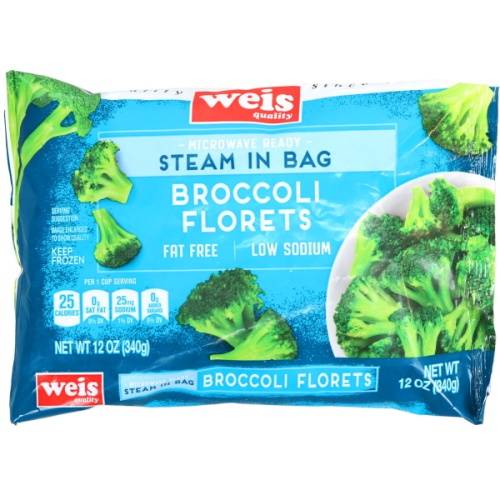 Weis Quality Steam in Bag Broccoli Florets (12 oz)