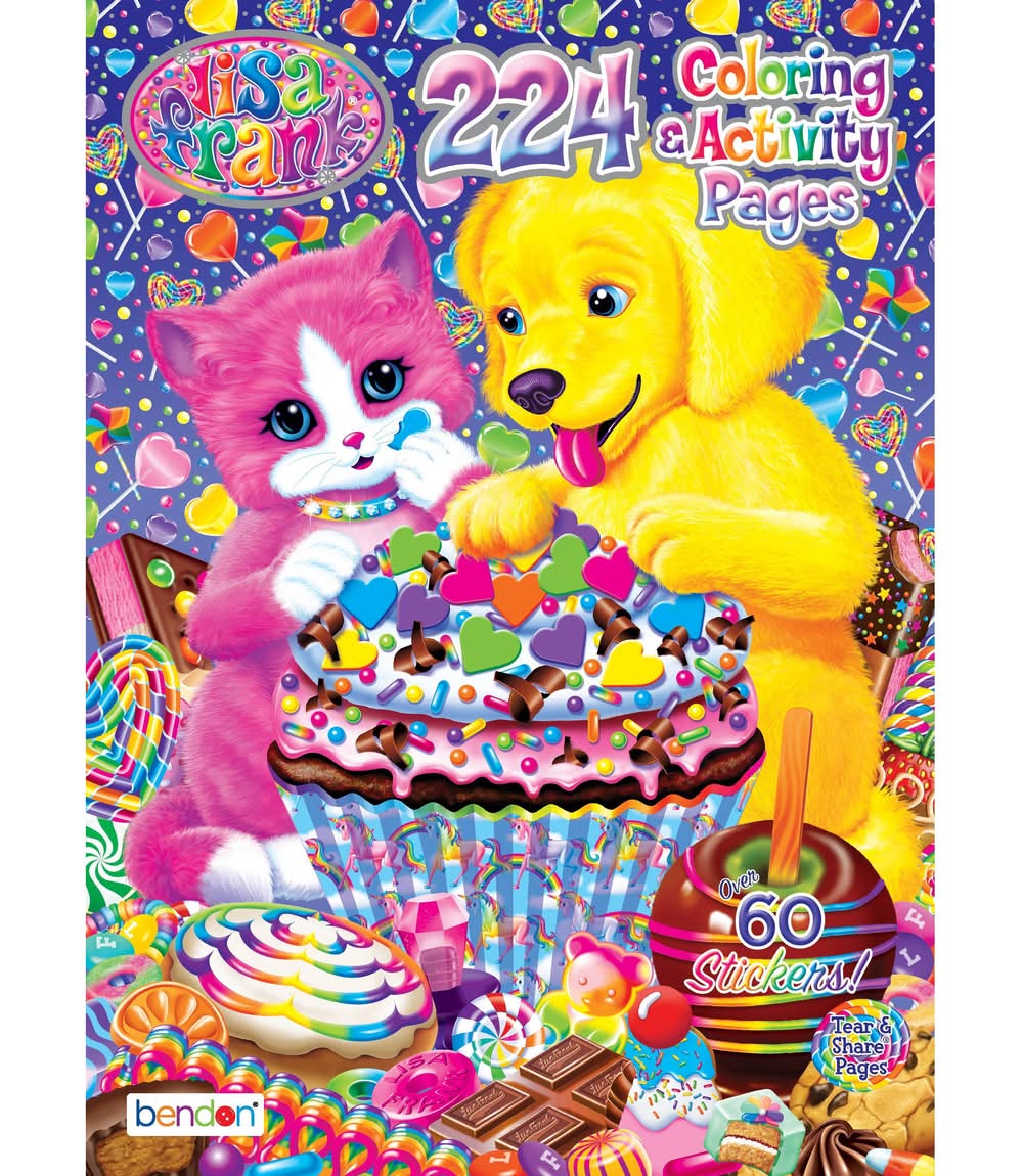 Bendon Lisa Frank Coloring & Activity Book 224 Pages